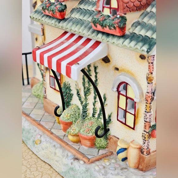 Vintage Clock Tower Porcelain Old World Village #4 The Clocktower - Picture 11 of 13